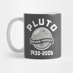 Pluto Never Forget 1930-2006 Outer Space Astronaut Mug